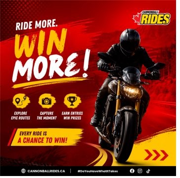 Cannonball Rides ride campaign graphic